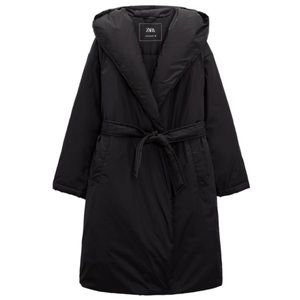 Zara hooded padded coat XS